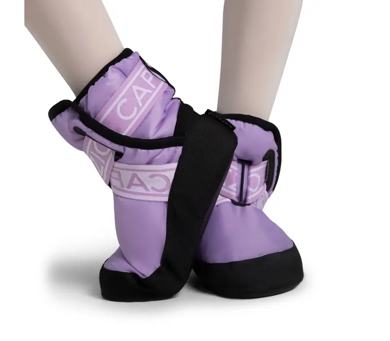 Capezio Varsity Bootie, dětská zahřívací obuv Capezio Varsity Bootie, dětská zahřívací obuv - Fialová - lavender