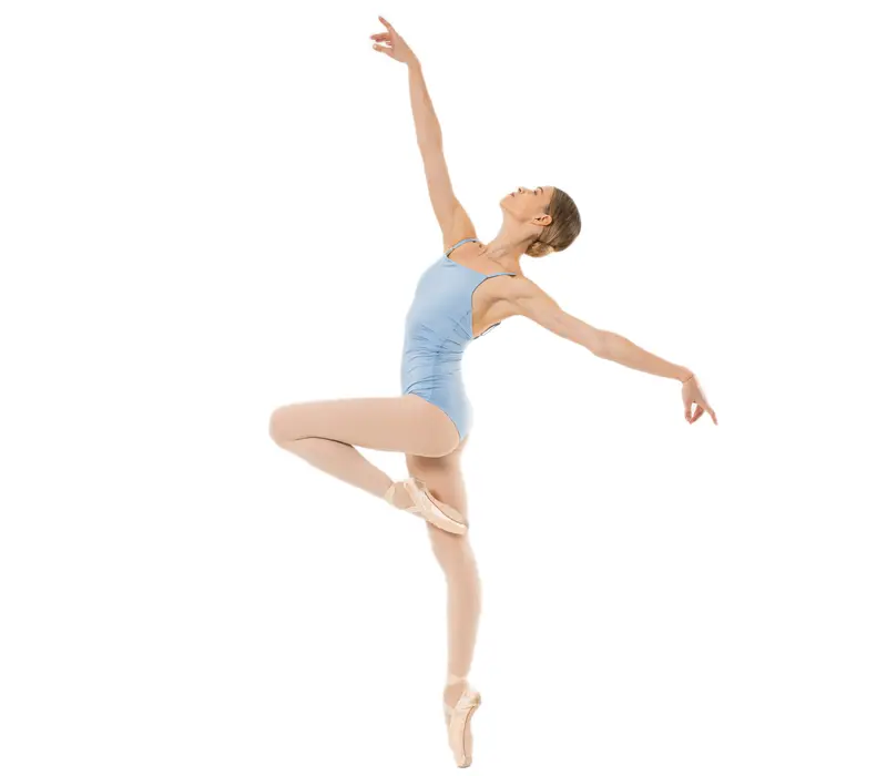 Capezio Wistful Camisole Leotard - dámský dres s jemným záhybem - Světle modrá - Horizon Capezio