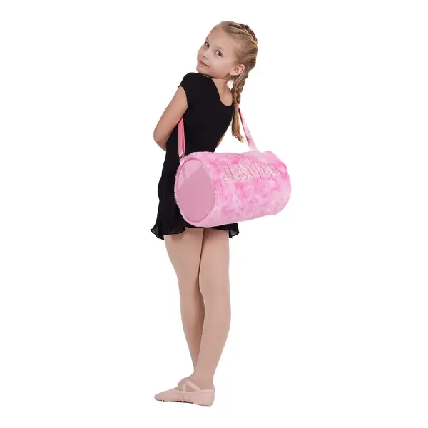 Capezio Faux Fur Dance Duffle, dívčí taška