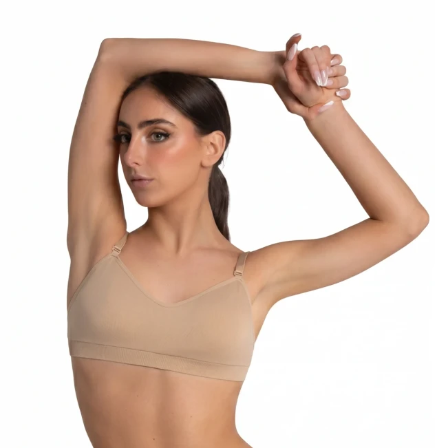 Capezio Seamless sweatheart bandeau bra, dámská podprsenka