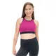 Capezio Colourblock High Neck Bra Top, sportovní podprsenka - Coal cranberry dream Capezio