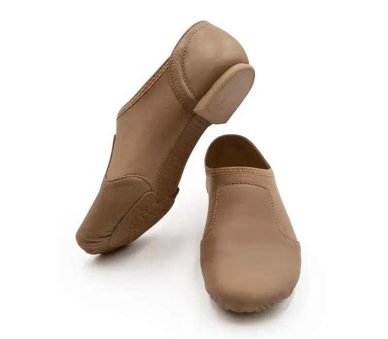 Capezio Glove jazz shoe, dámské jazzovky s ergonomickým tvarem - Hnědá caramel Capezio