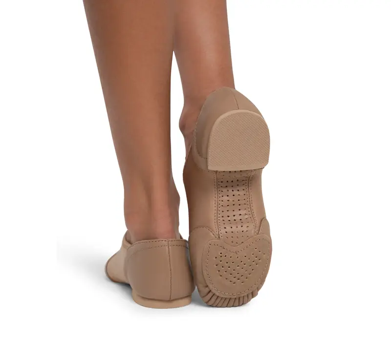 Capezio Glove jazz shoe, dámské jazzovky s ergonomickým tvarem - Hnědá caramel Capezio