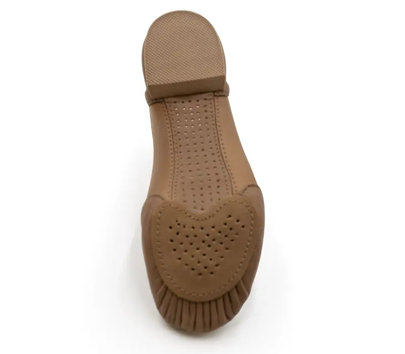 Capezio Glove jazz shoe, dámské jazzovky s ergonomickým tvarem - Hnědá caramel Capezio