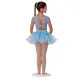 Capezio Keyhole Back Tutu Dress, dětský dres s tutu sukýnkou - Modrá světle Capezio