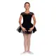 Capezio Keyhole Back Tutu Dress, dětský dres s tutu sukýnkou - Černá