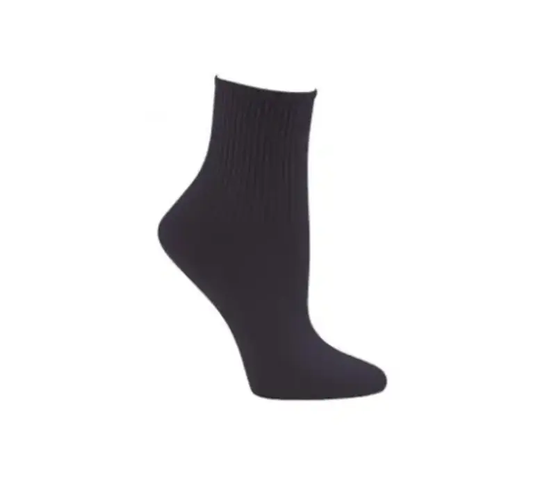 Capezio Ribbed sock, ponožky - Černá