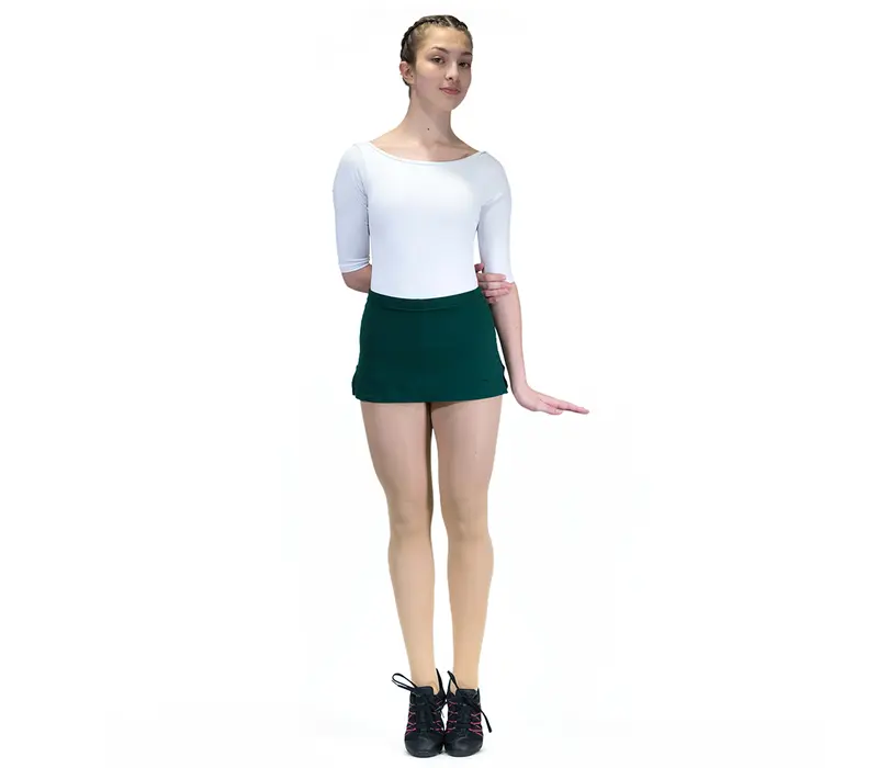 Capezio, sukně s krátkými kalhotami - Zelená - dark green