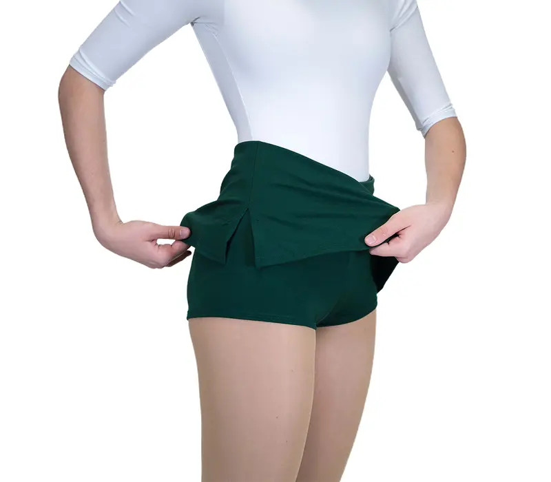 Capezio, sukně s krátkými kalhotami - Zelená - dark green