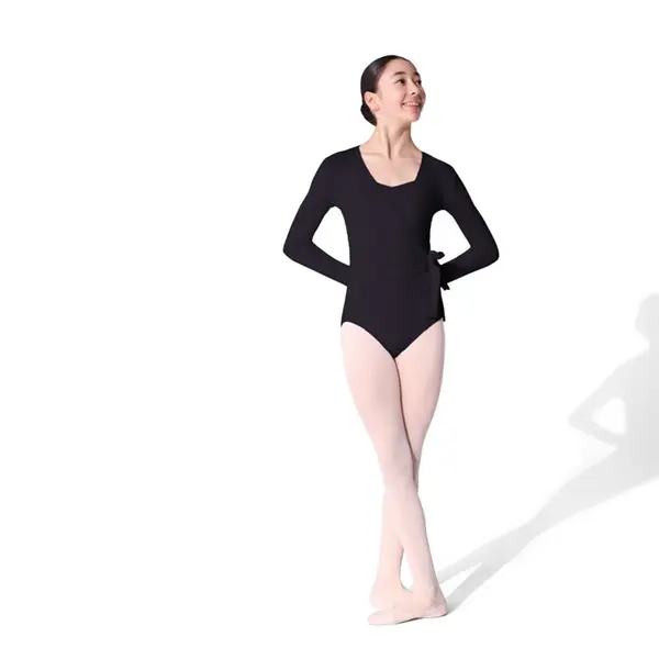 Capezio Essentials Wrap Top, dívčí top na zavazování
