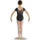 Bloch strap back cap sleeve Leotard, dětský baletní dres - Černá