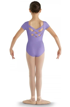 Bloch CL8832 strap back cap sleeve Leotard, dětský baletní dres