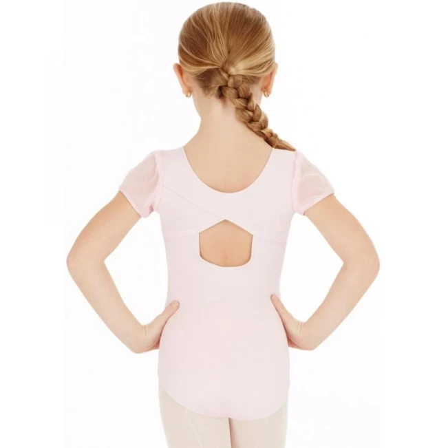 Capezio puff sleeve leotard, dětský baletní dres
