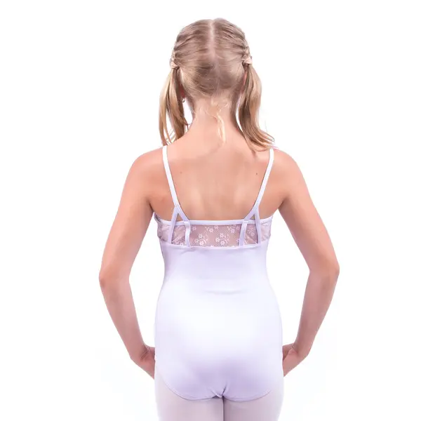 Capezio Daisy Cami Leotard, dres na tenká ramínka s krajkou