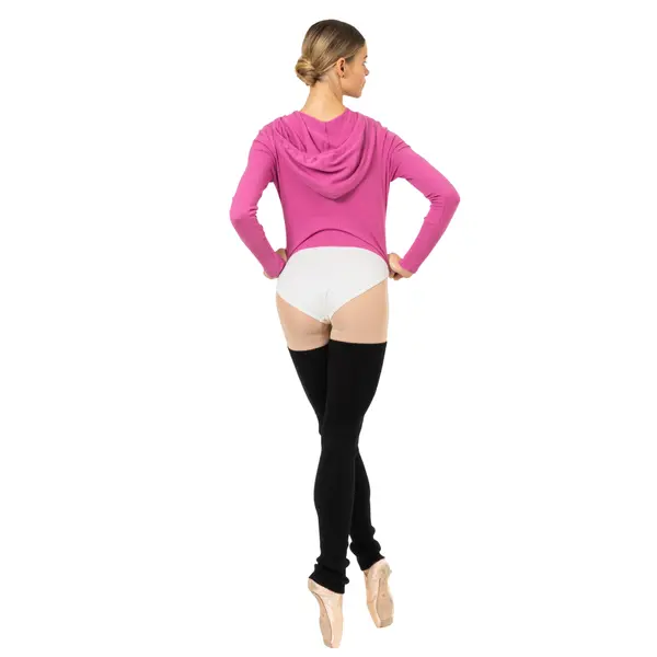 Bloch Cropped Knit Full Zip Hoodie, dámská mikina s kapucí Bloch Cropped Knit Full Zip Hoodie, dámská mikina s kapucí