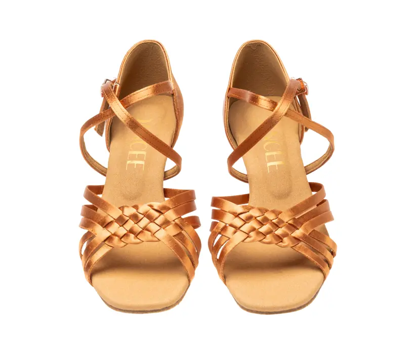 Dancee Clara, dámské latinky - Tělova - dark tan