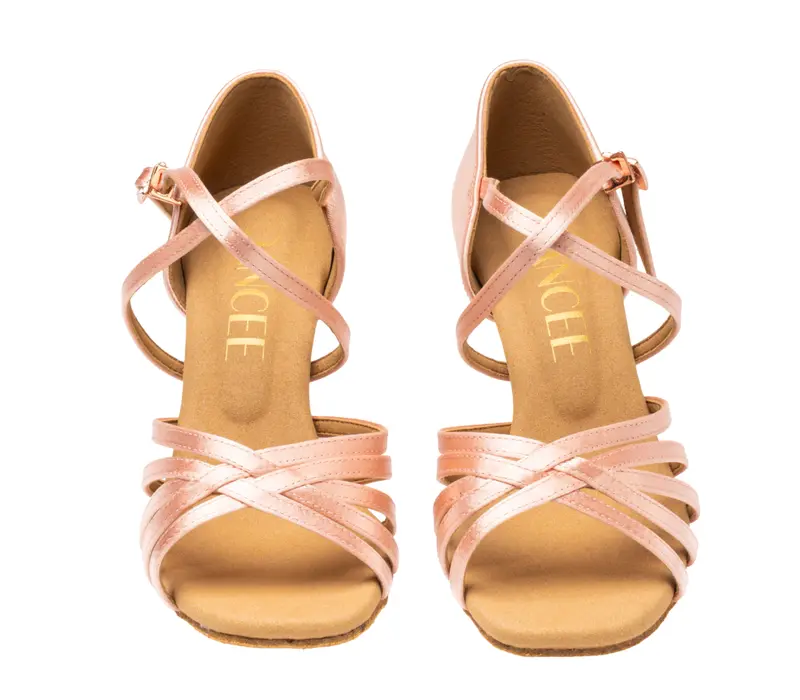 Dancee Dia, dámské latinky - Flesh satin WJ