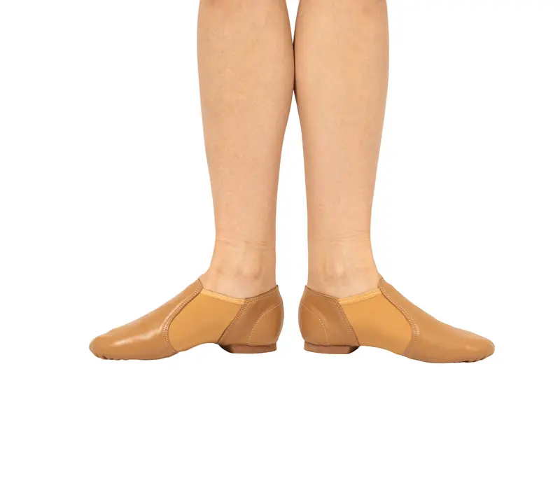 Dancee jazz slip on, dámské jazzovky - Tělová - tan