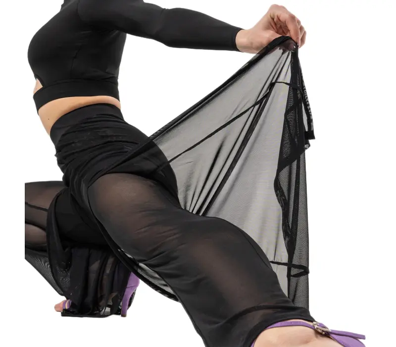 Dancee Nataly ballroom, dámské taneční kalhoty - Černá