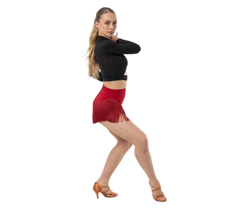 Dancee Wendy, dámské šortky s třásněmi - Červená - red
