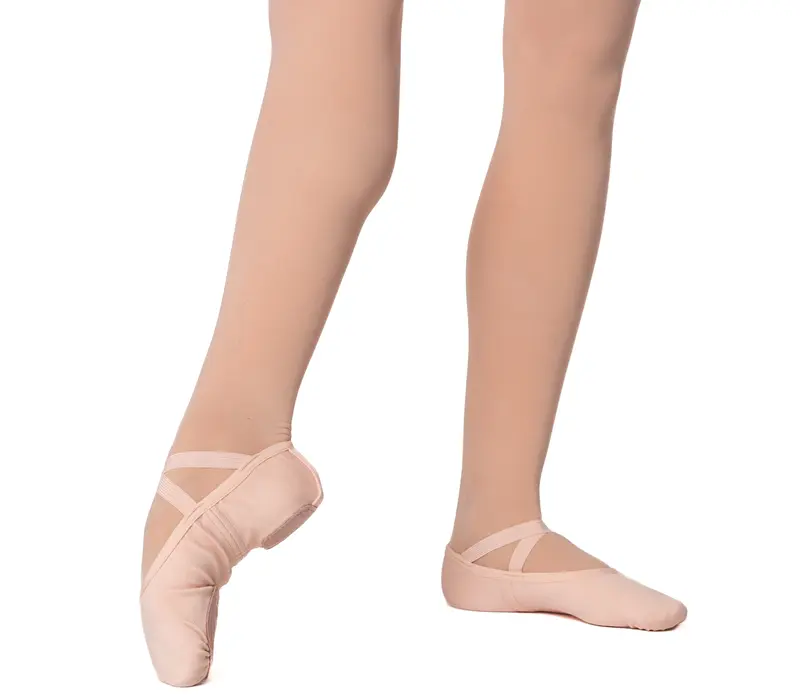 Dancee Pro stretch, dámské elastické baletní cvičky - Růžová - pink