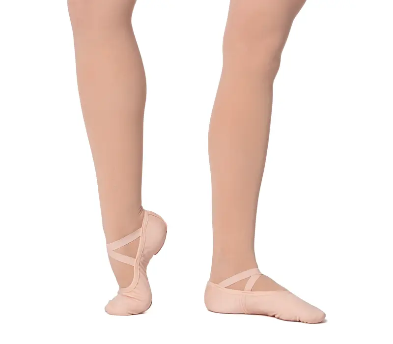 Dancee Pro stretch, dámské elastické baletní cvičky - Růžová - pink