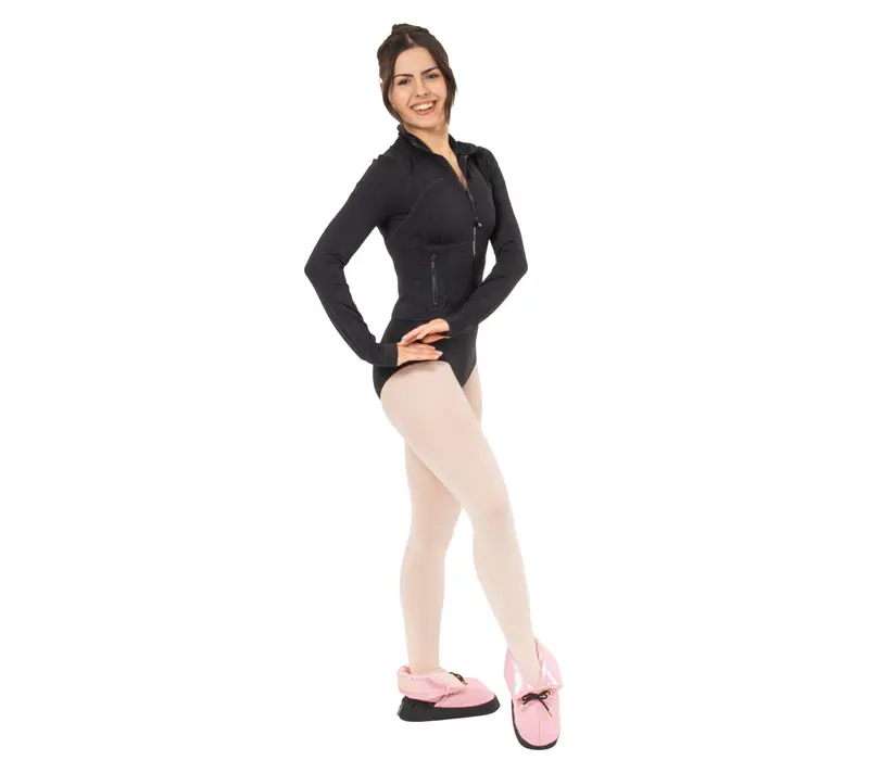 Capezio Mini Glam Warmup booties, zahřívací obuv - Metlická světle růžová