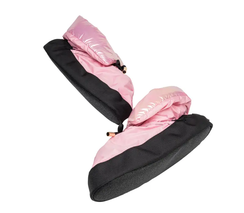 Capezio Mini Glam Warmup booties, dívčí zahřívací obuv - Metlická světle růžová