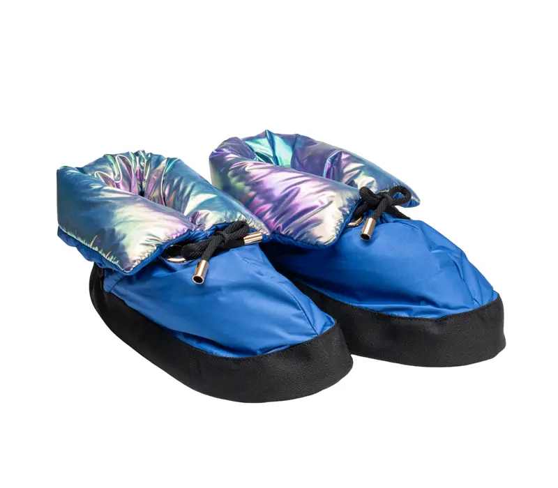 Capezio Mini Glam Warmup booties, zahřívací obuv - Metalic dúha