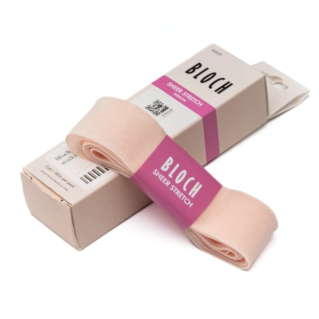 Bloch Sheer Stretch Ribbon, stužky Bloch Sheer Stretch Ribbon, stužky
