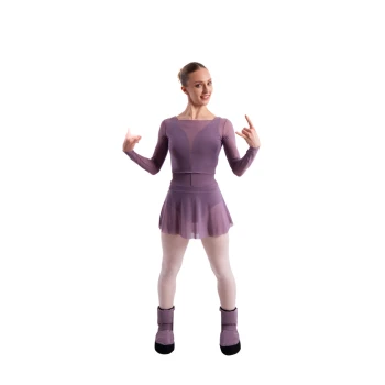 GP Warm up Lesson booties, taneční obuv na zahřátí - Fialová - Vintage violet GP