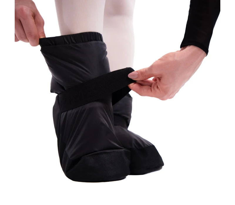 GP Warm up Lesson booties, taneční obuv na zahřátí - Černá