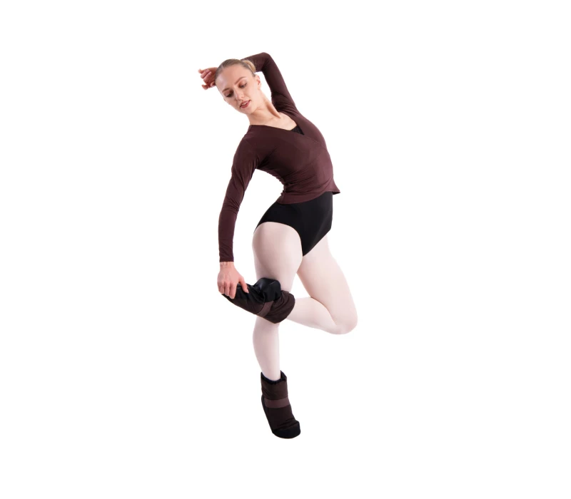 GP Warm up Lesson booties, taneční obuv na zahřátí - Černá