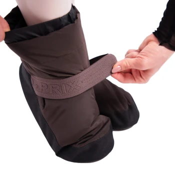 GP Warm up Lesson booties, taneční obuv na zahřátí - Kávová - Mocco GP