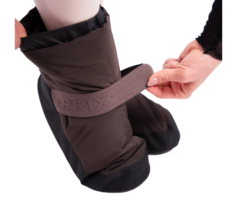 GP Warm up Lesson booties, taneční obuv na zahřátí - Kávová - Mocco GP GP Warm up Lesson booties, taneční obuv na zahřátí - Kávová - Mocco GP