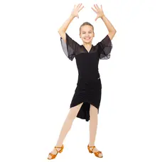 DanceMe BL601, top s krátkým rukávem pro dívky