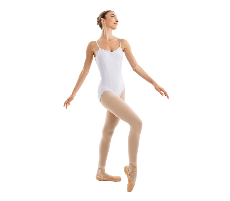 Capezio Essential Camisole leotard, dámský dres na tenká ramínka - Fialová - lavender