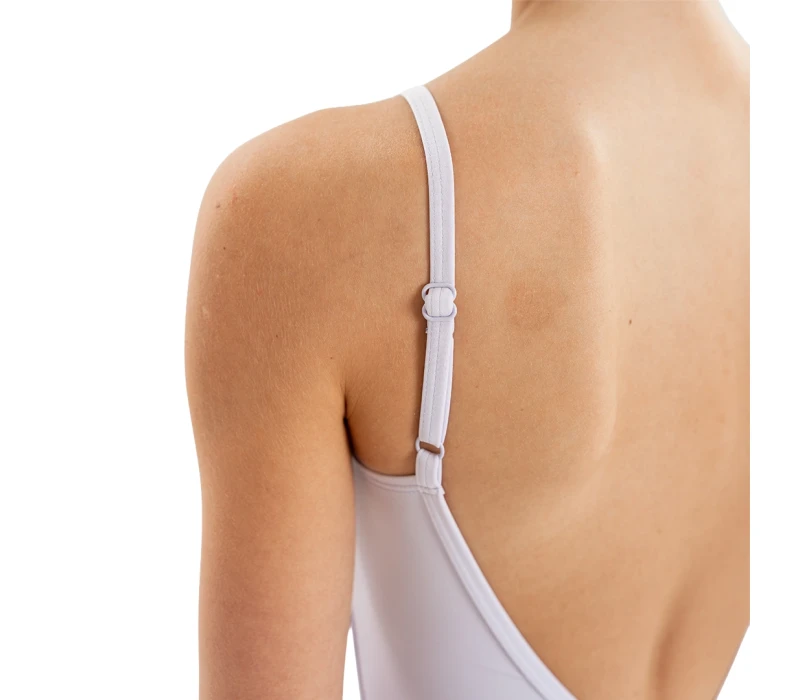 Capezio Essential Camisole leotard, dámský dres na tenká ramínka - Fialová - lavender