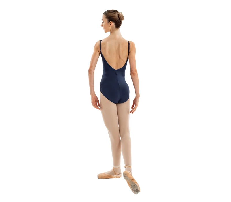 Capezio Essential Camisole leotard, dámský dres na tenká ramínka Capezio Essential Camisole leotard, dámský dres na tenká ramínka - Modrá navy Capezio