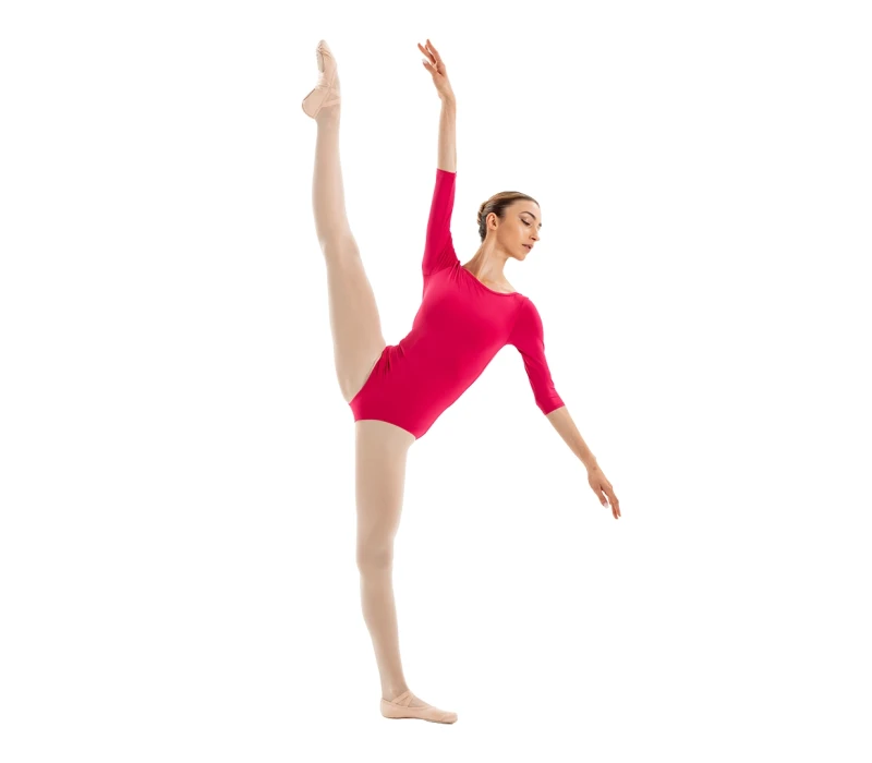 Capezio Essential boatneck, dres pro dámy s 3/4 rukávem Capezio Essential boatneck, dres pro dámy s 3/4 rukávem - Morušová světle Capezio
