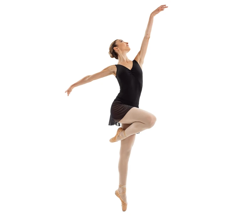 Capezio Essential Pull on Skirt, dámská sukně s elastickým pasem - Černá