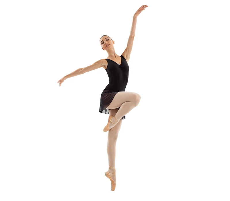 Capezio Essential Pull on Skirt, dámská sukně s elastickým pasem - Černá
