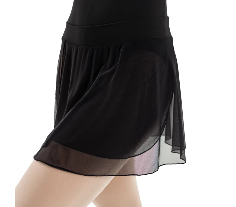 Capezio Essential Pull on Skirt, dámská sukně s elastickým pasem - Černá