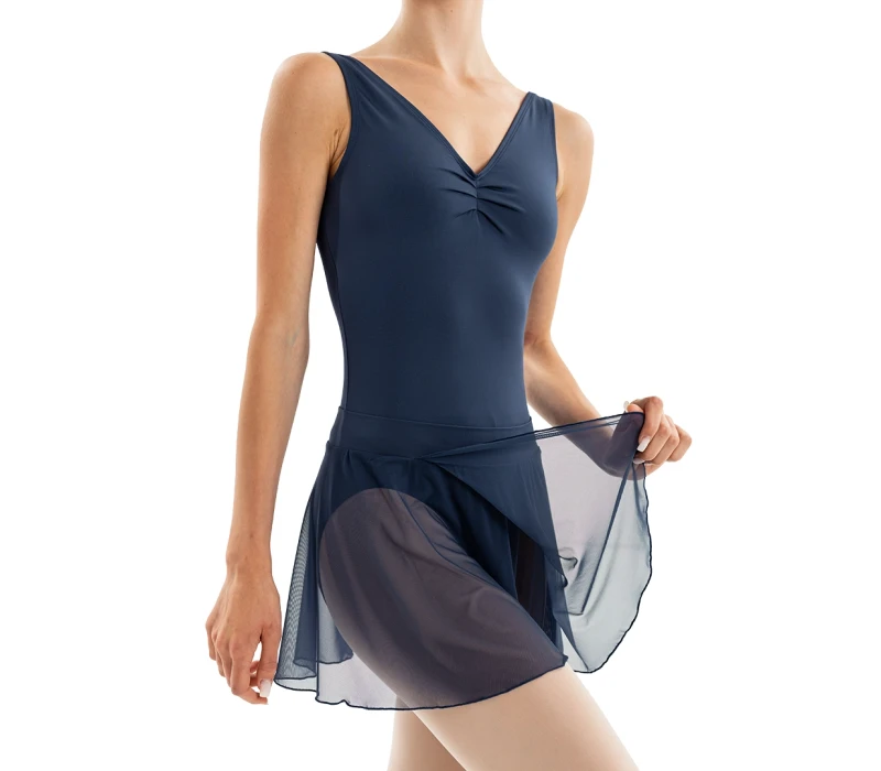 Capezio Essential Pull on Skirt, dámská sukně s elastickým pasem - Modrá navy Capezio