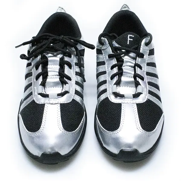 Freed of London, nízké černo stříbrné sneakery 