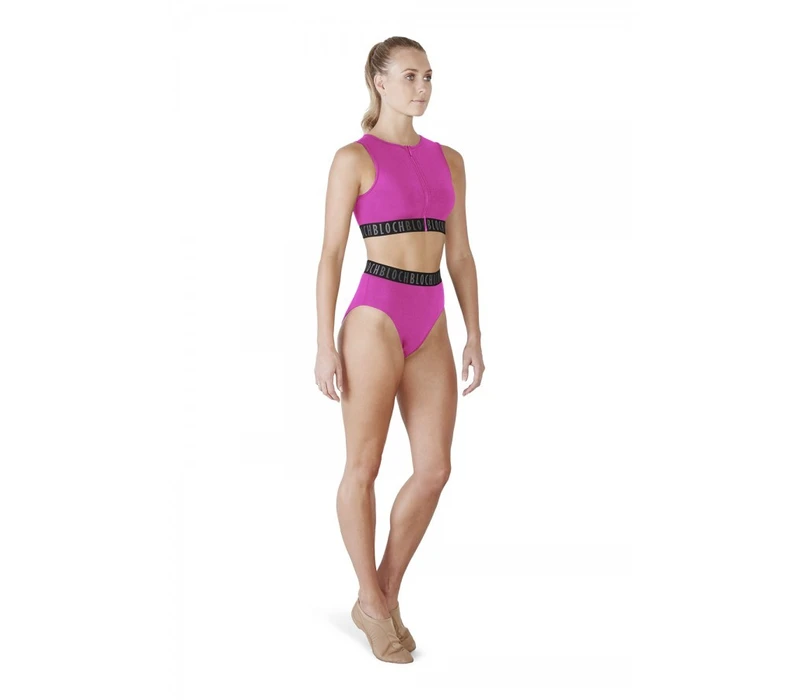 Bloch Ladies Tegan Hight Waist, dámské kalhotky - Růžová candy Bloch