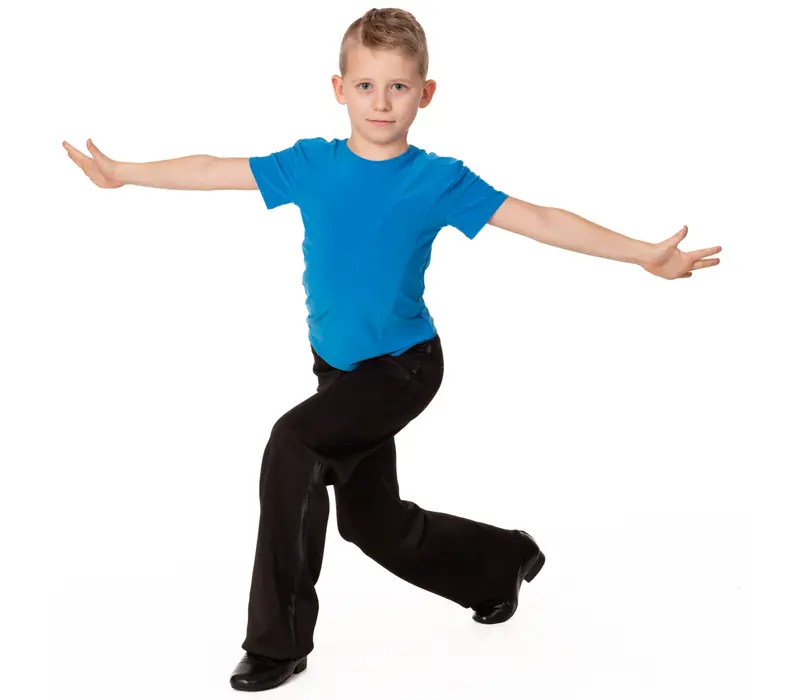 Chlapecké tričko na společenský tanec basic - Modrá - blue
