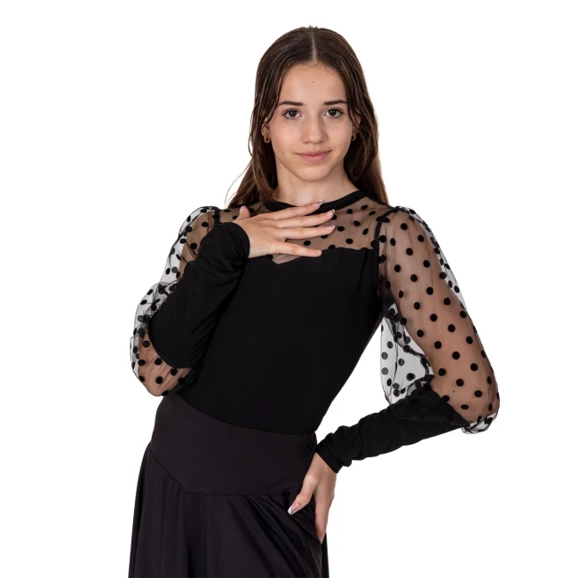 FSD Claudia, dívčí dres s puntíkatými rukávy FSD Claudia, dívčí dres s puntíkatými rukávy