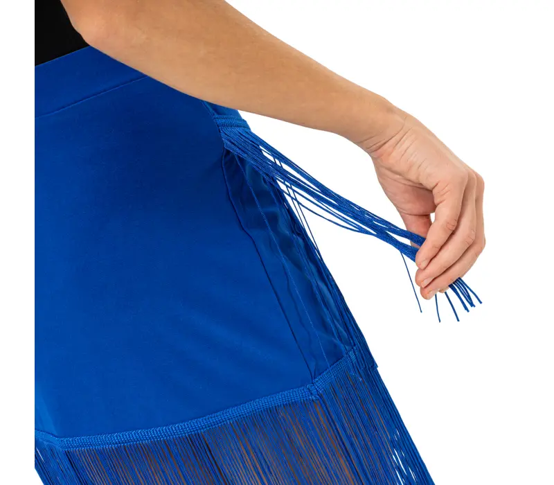 FSD Basic, dívčí třásňová sukně na latino - Leopard