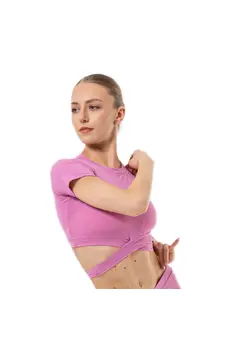 Benita, dámský top s krátkým rukávem a s vázáním